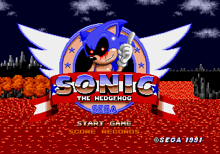 An Ordinary Sonic ROM Hack Title Screen